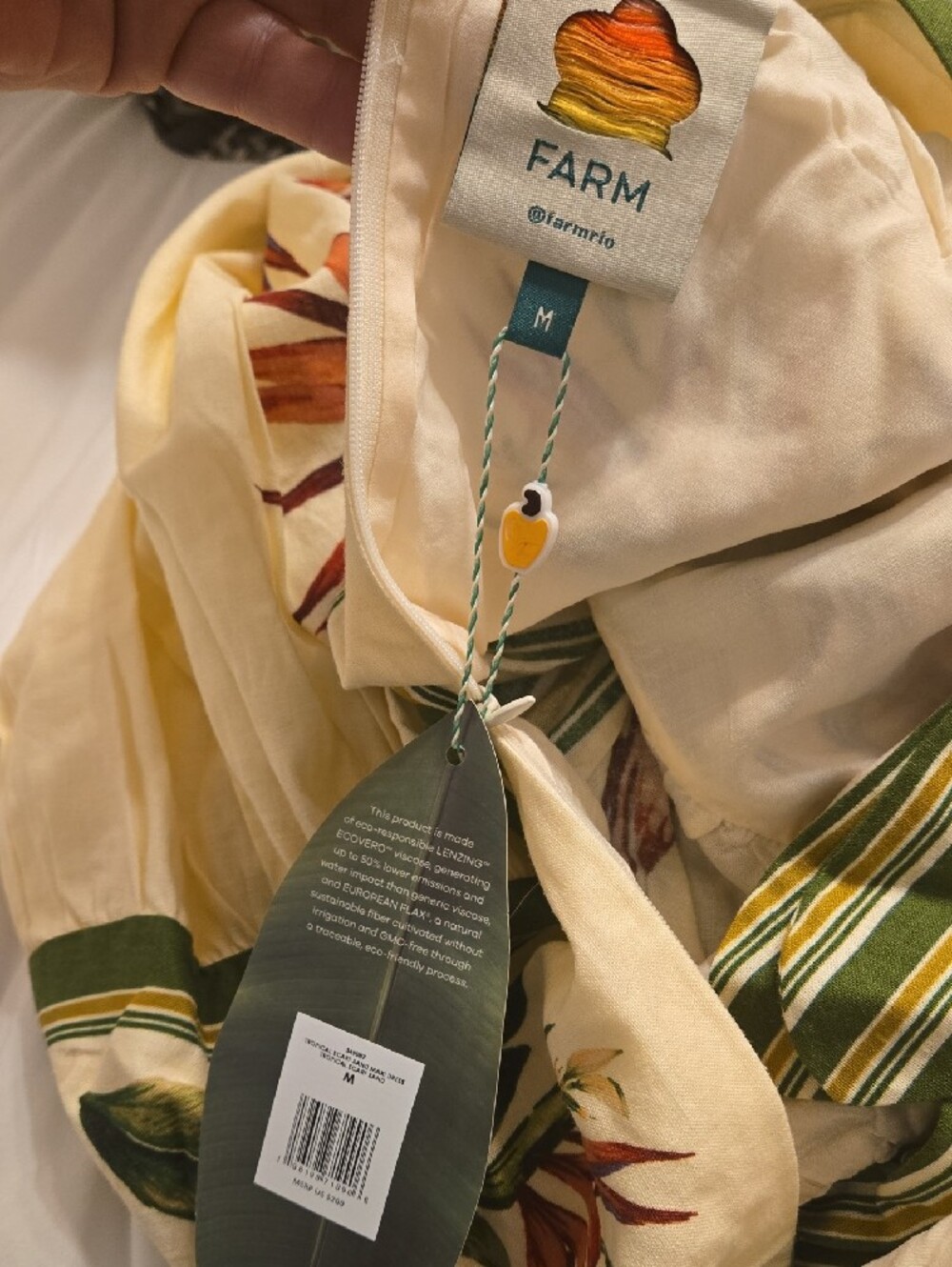 Farm Rio sand tropical scarf maxi dress - Picture 5 of 5